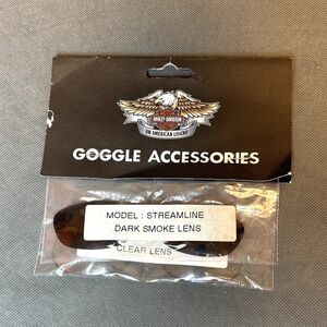 NOS Genuine Harley Davidson Goggle Streamline Lenses Clear & Smoke Replacement